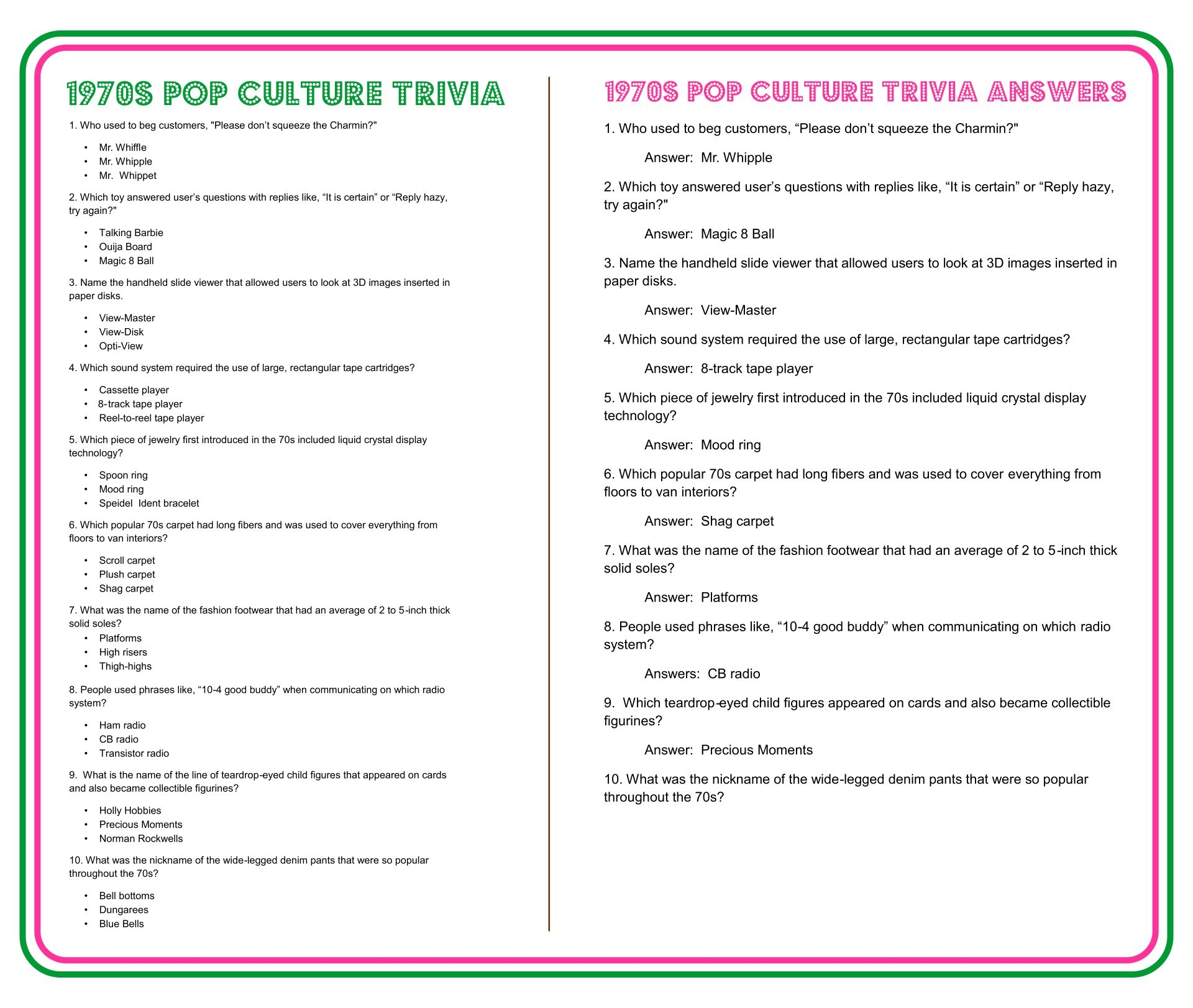 Printable Fun Quizzes For Adults