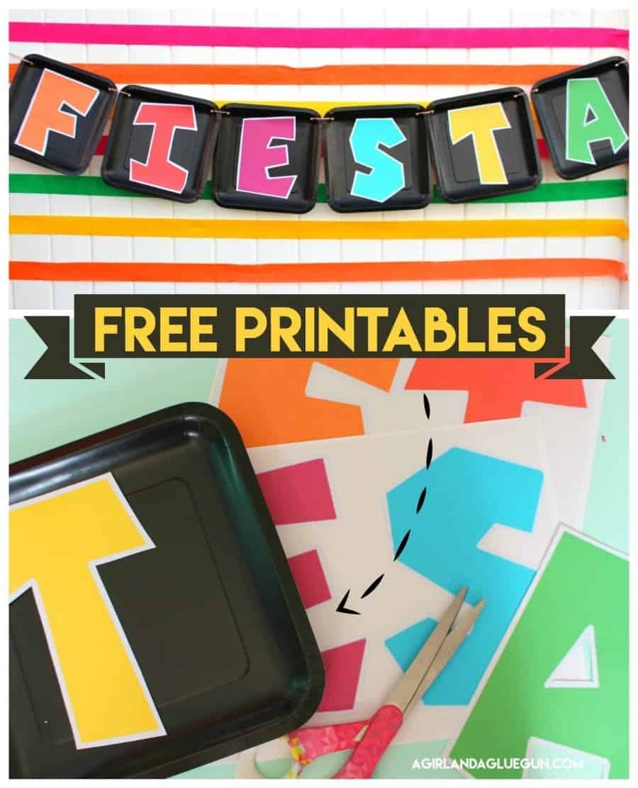 Fiesta Printables A Girl And A Glue Gun
