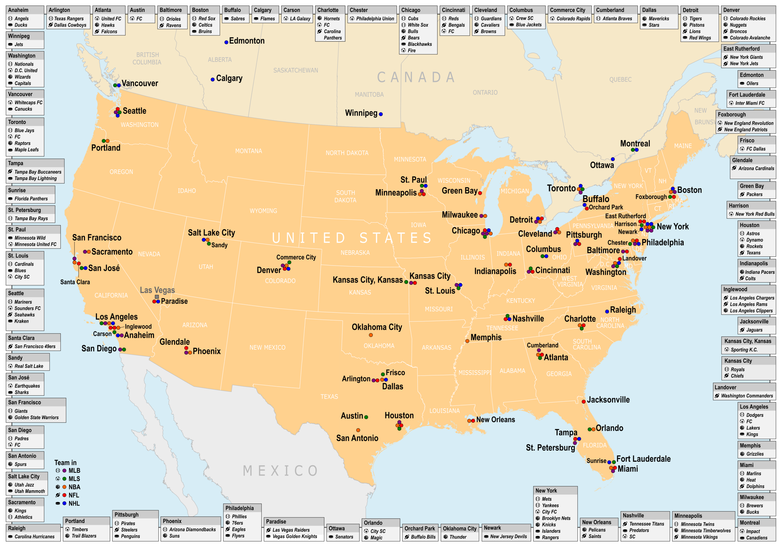 Nhl Teams And Cities Printable List Nhl Teams And Cities Printable List