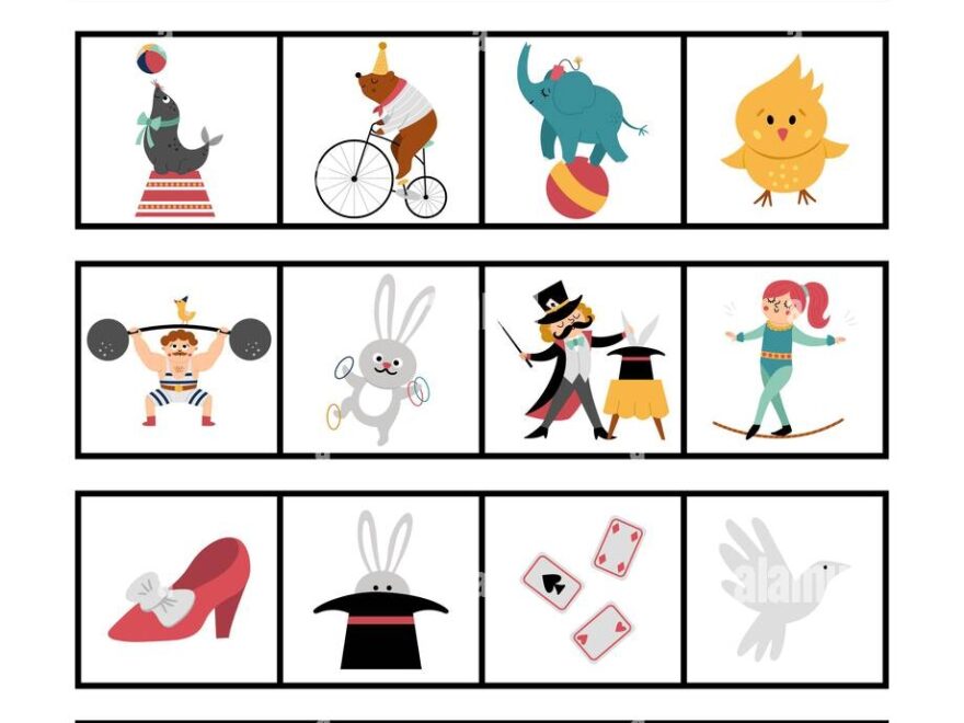Find The Odd One Out Circus Logical Activity For Children Amusement Show Educational Quiz Worksheet For Kids For Attention Skills Simple Printable Stock Vector Image Art Alamy