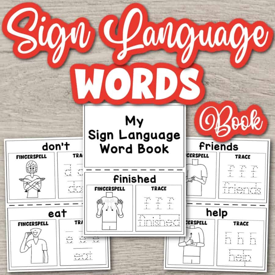 Printable Booklet Sign Language Printable Booklet Sign Language
