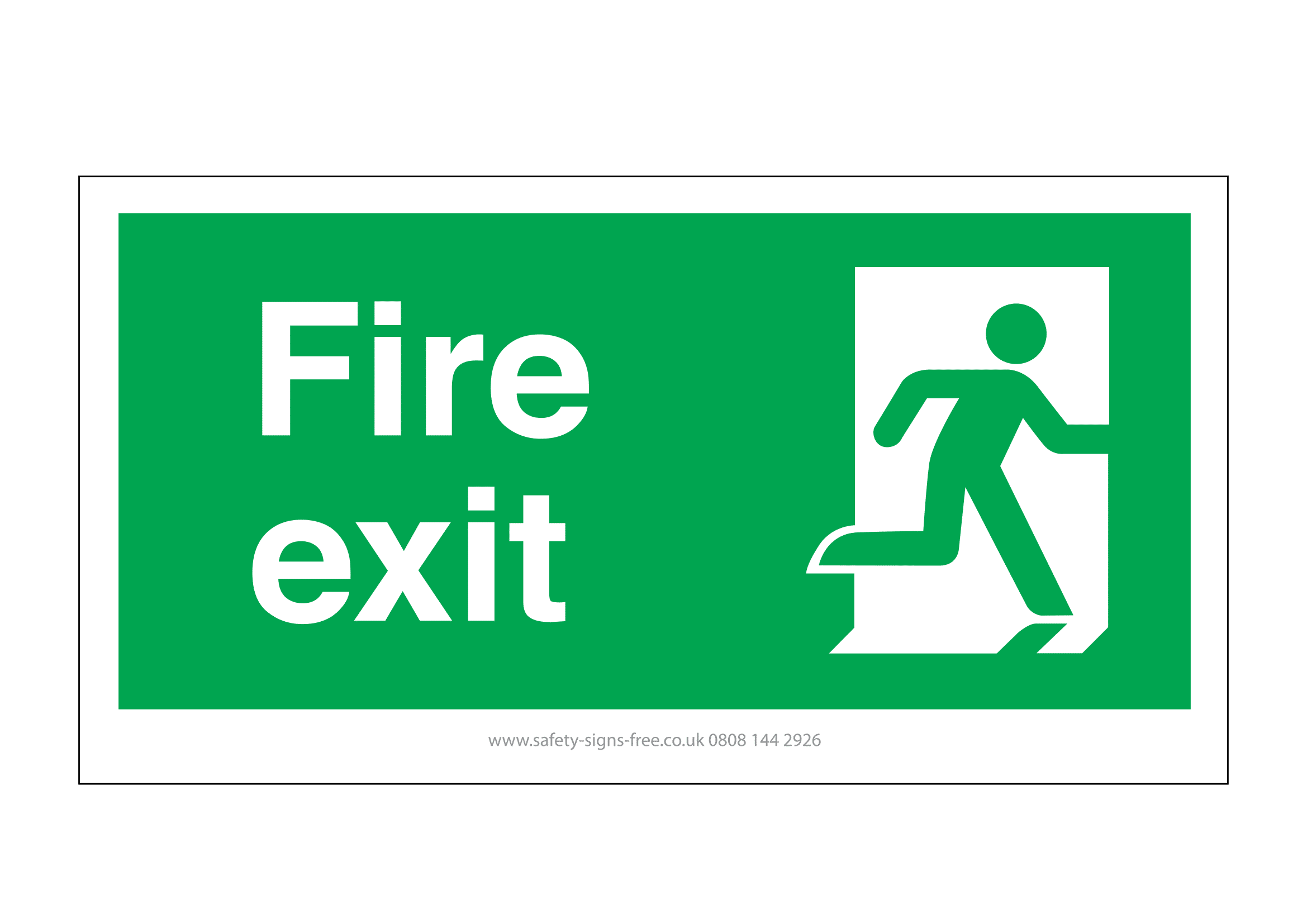 Fire Exit Signs Poster Template