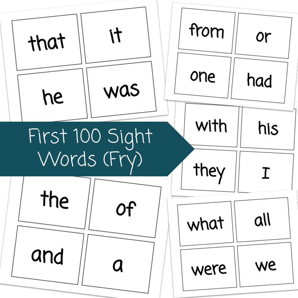 First 100 Sight Words Flashcard Printable Fry Word List Classful First 100 Sight Words Flashcard Printable Fry Word List Classful