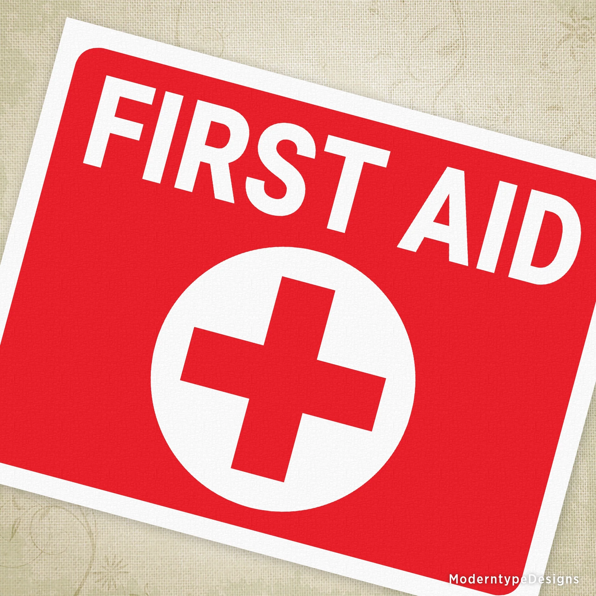 First Aid Printable Sign First Aid Printable Sign