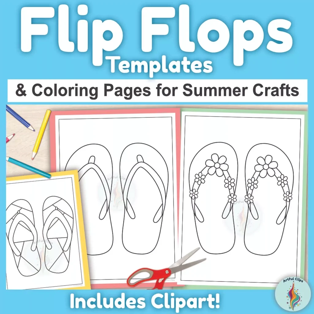 Flip Flop Basket Sign Free Printable