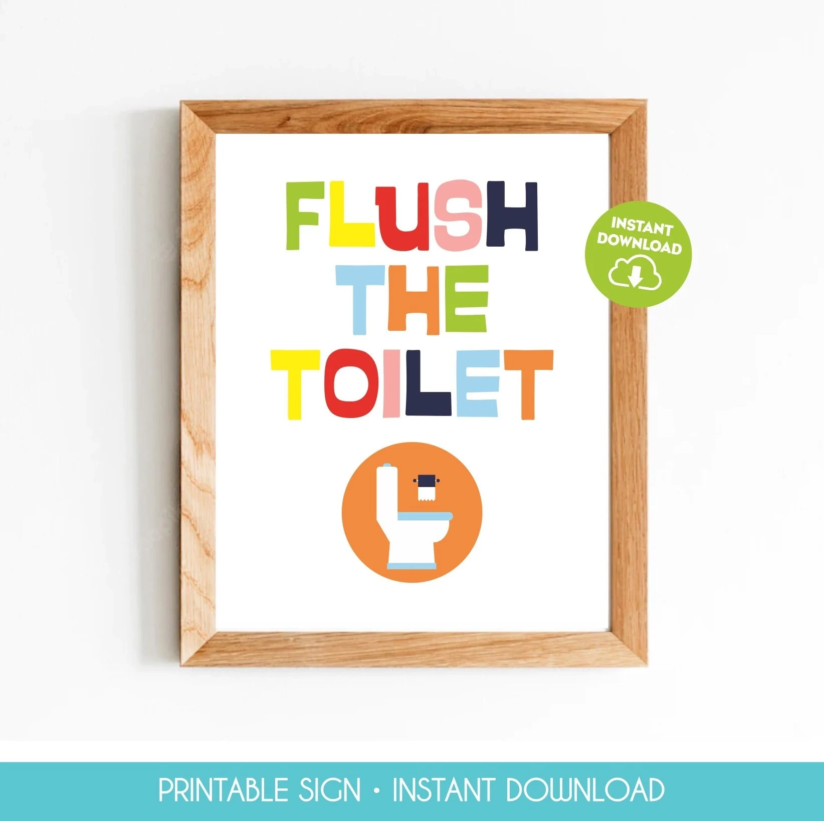 Flush The Toilet Sign Printable School Bathroom Sign Boy Toilet Sign Children Bathroom Sign Kids Toilet Rules Toilet Flush Reminder 333 Etsy