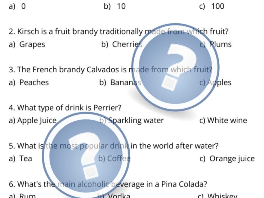 Food Quiz 3 Marias Place