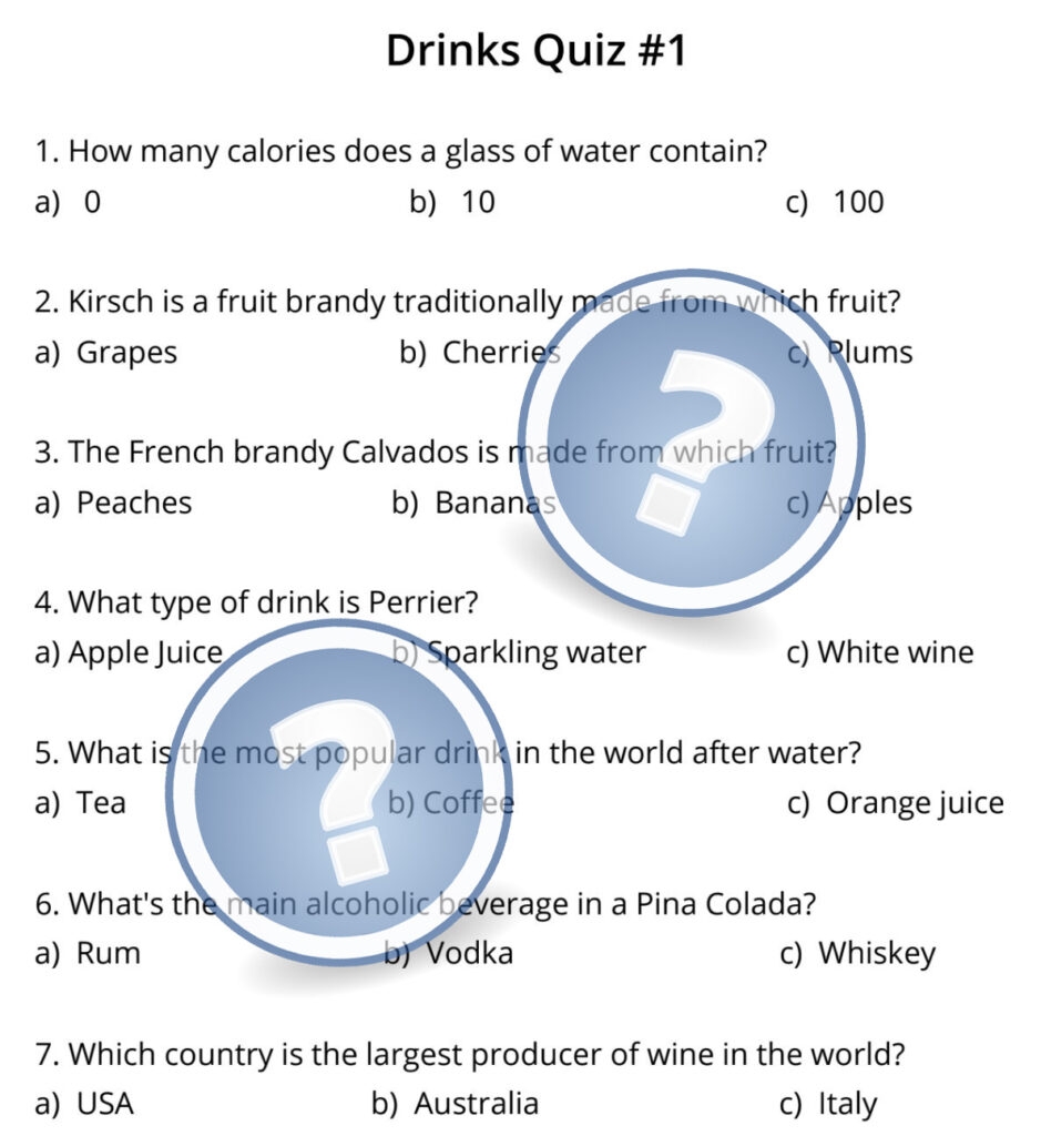 Food Quiz 3 Marias Place