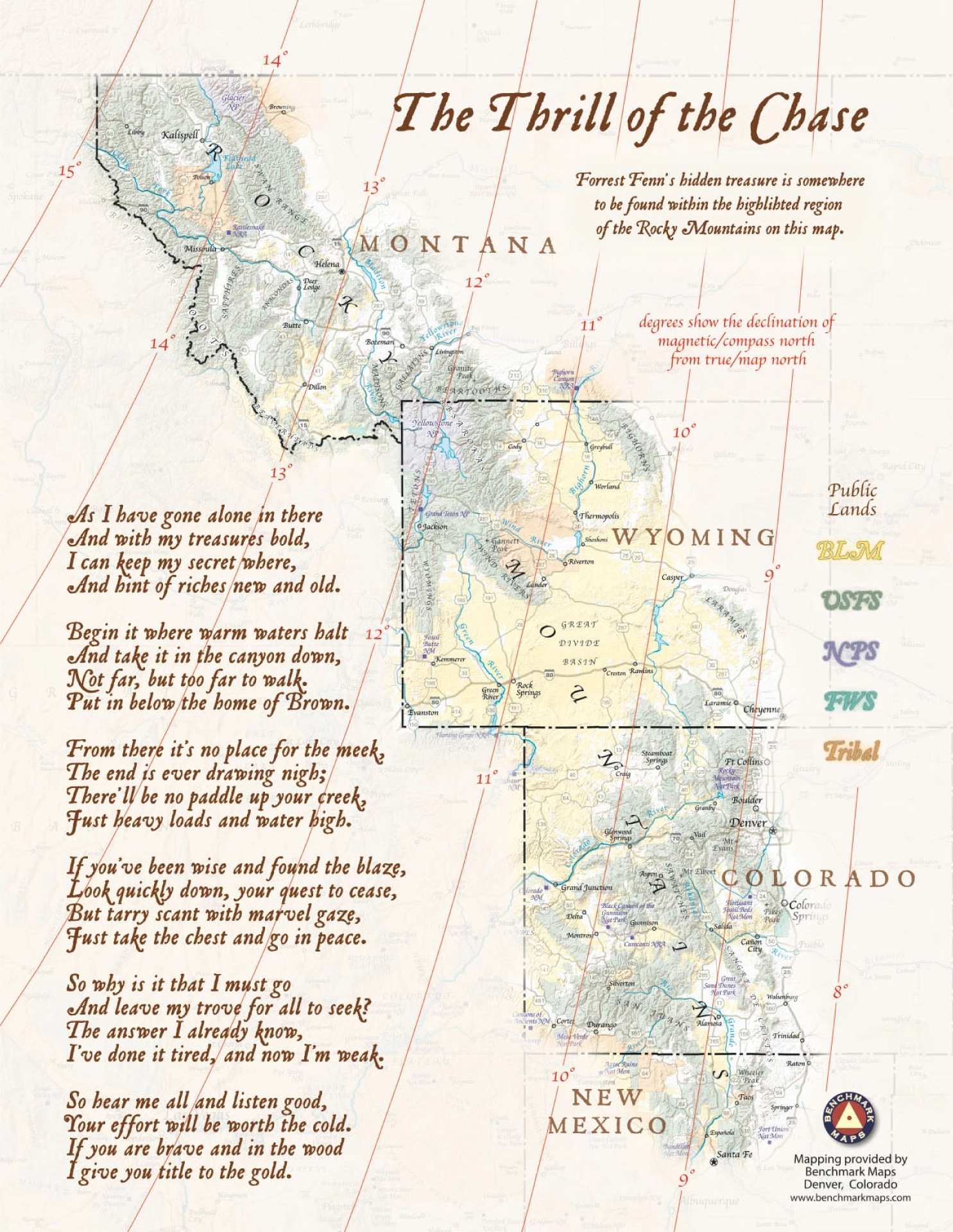 Forrest Fenn s Treasure Map And Search Area Fenns Treasure