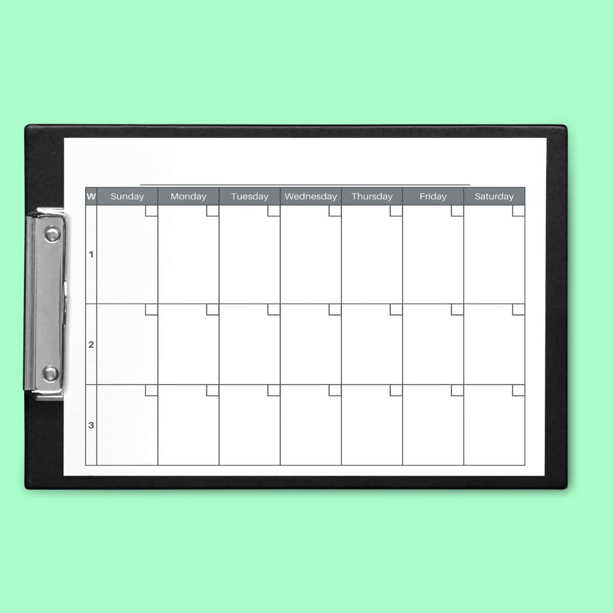 Free 3 Week Calendar Printable PDF Free 3 Week Calendar Printable PDF