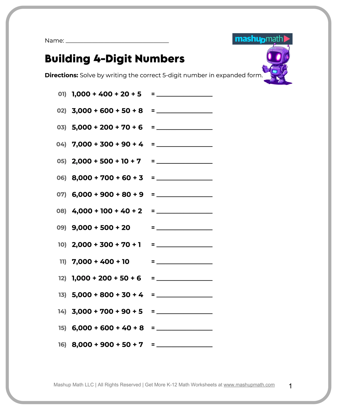 Free 5th Grade Math Worksheets Printable W Answers Mashup Math Free 5th Grade Math Worksheets Printable W Answers Mashup Math