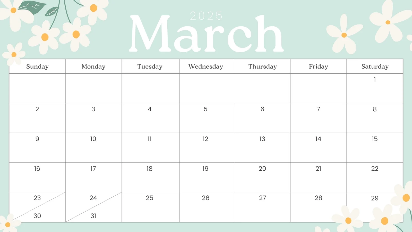 Free Kawaii Planner Printables March