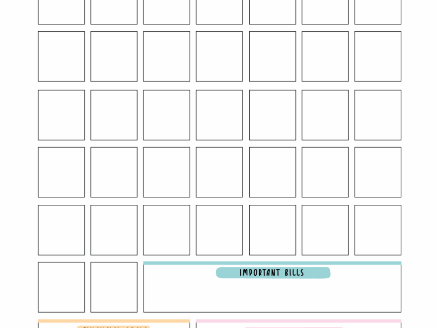Free Bill Calendar 20 Stylish Designs PDF World Of Printables