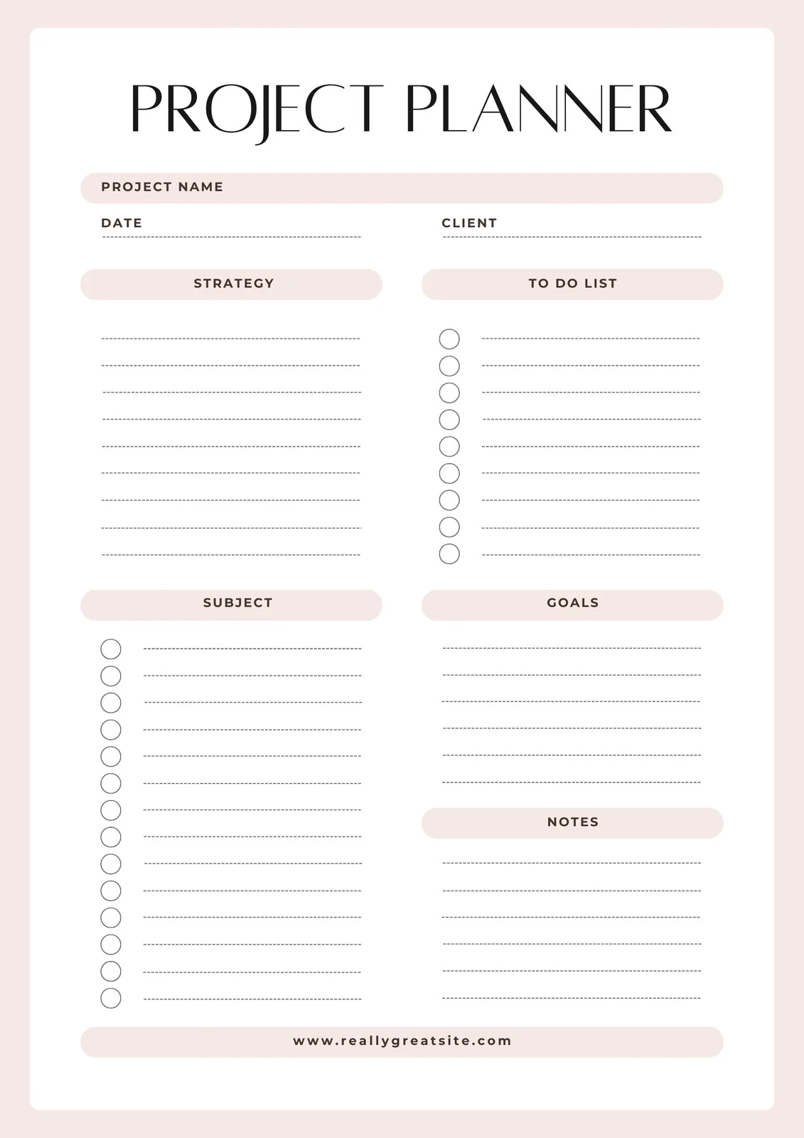 Office Communication Planners Printable