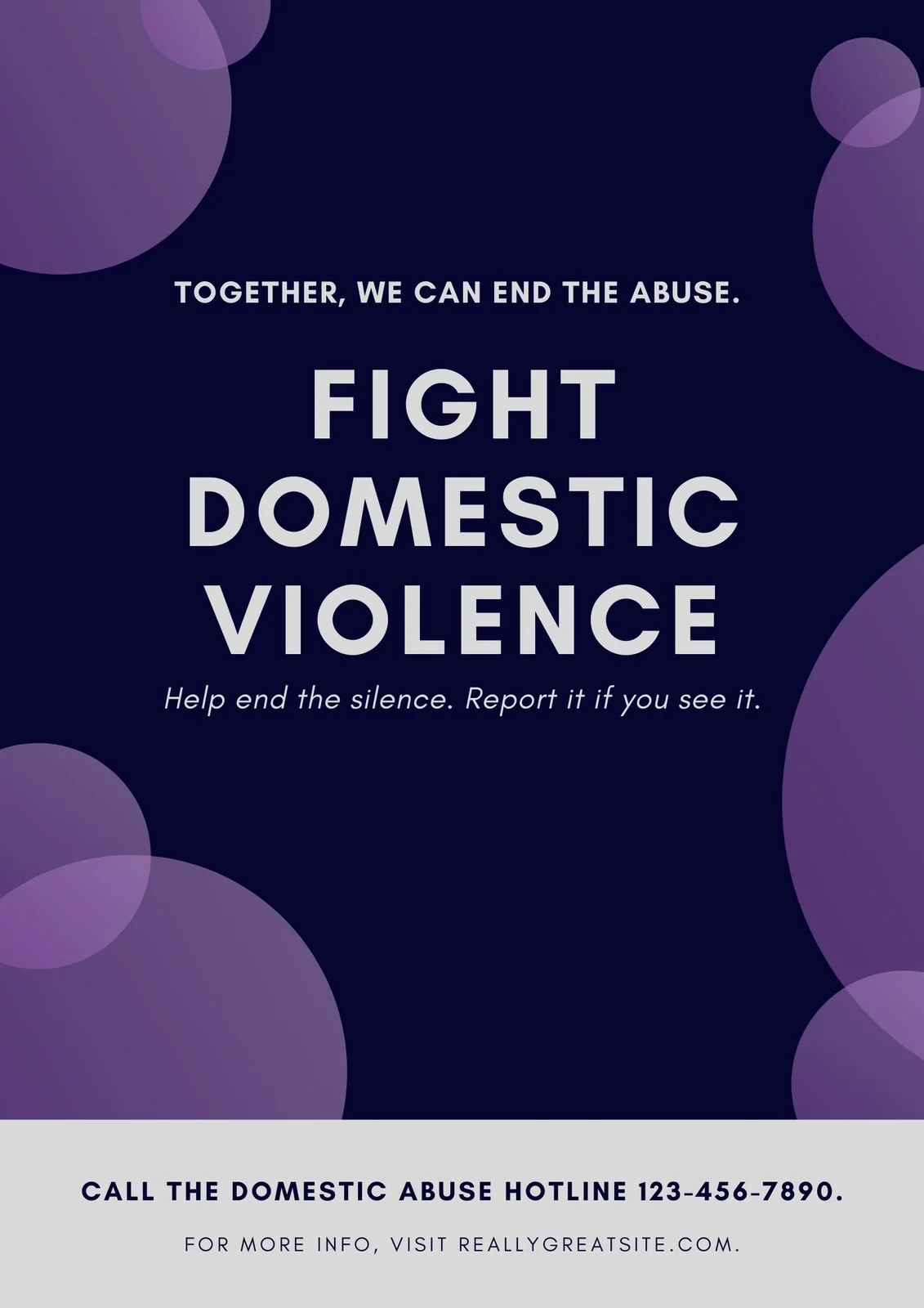 Free Custom Printable Domestic Violence Poster Templates Canva Free Custom Printable Domestic Violence Poster Templates Canva