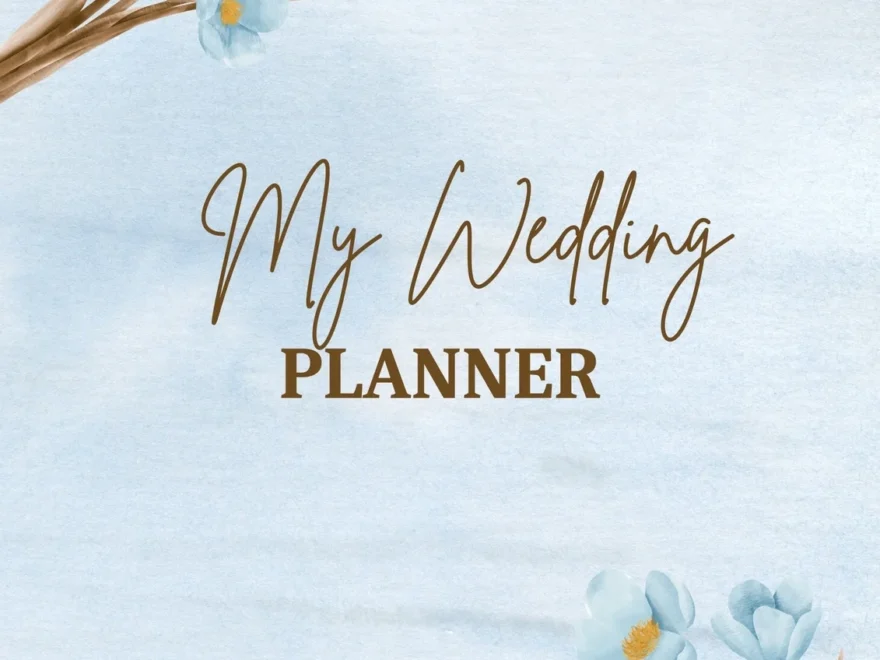 Free Customizable Wedding Planner Cover Templates Canva
