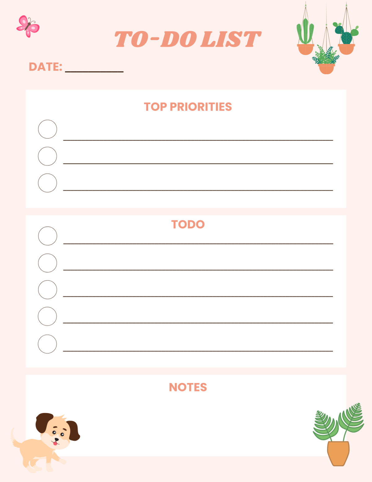 Free Cute Printable To Do List Template To Edit Online Free Cute Printable To Do List Template To Edit Online
