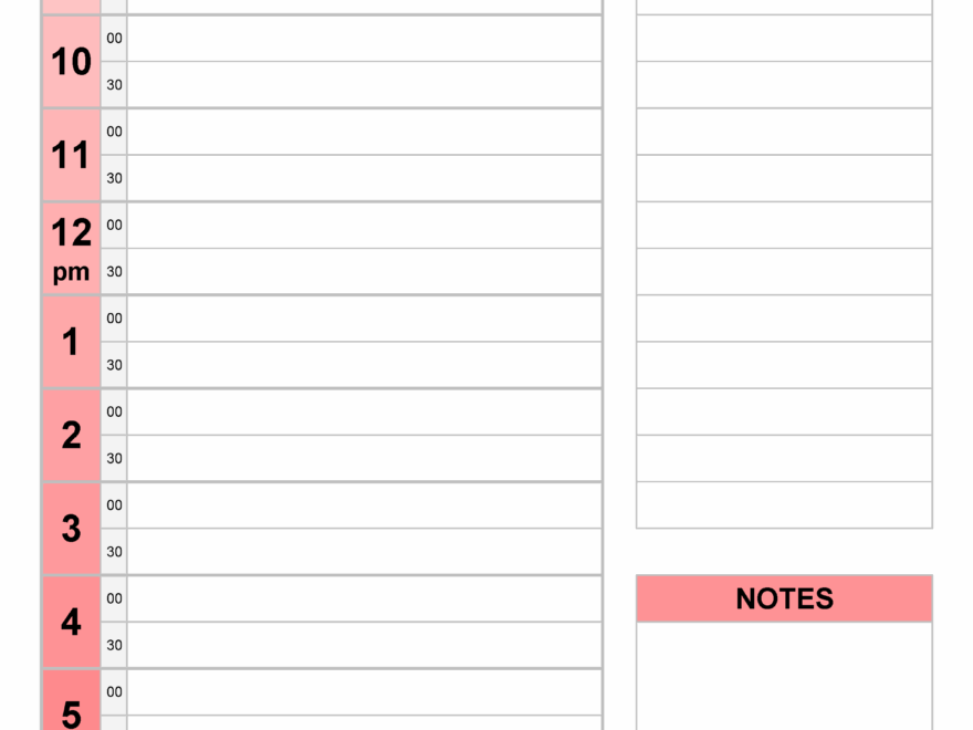 Free Daily Schedules In PDF Format 30 Templates