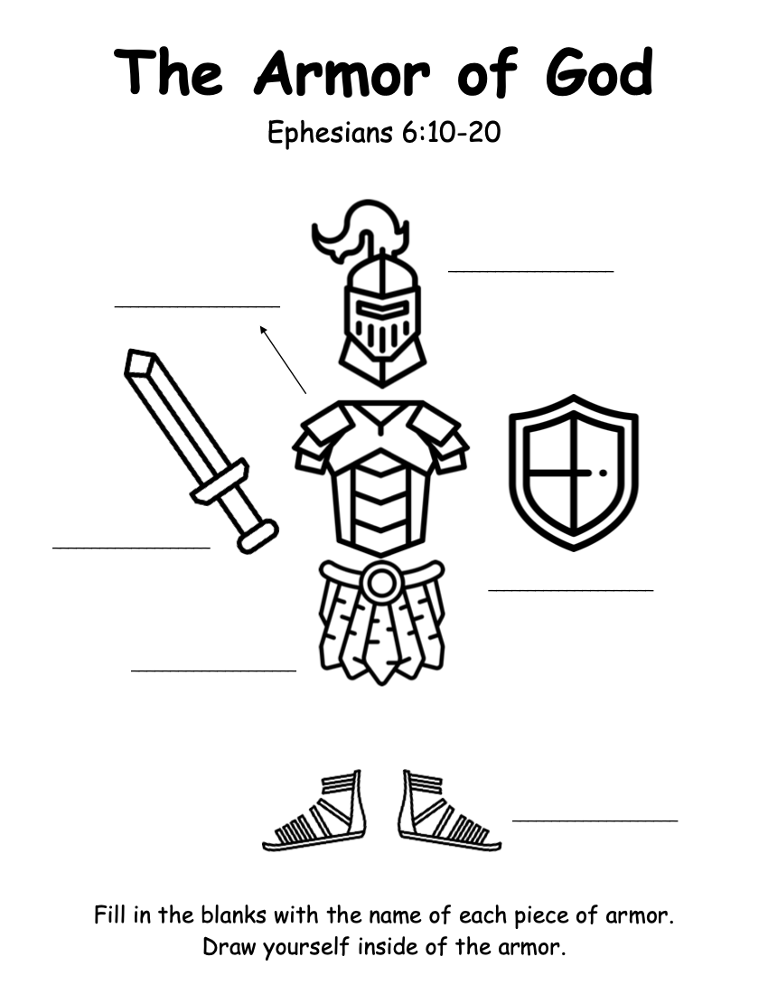 Armor Of God Printable Quiz