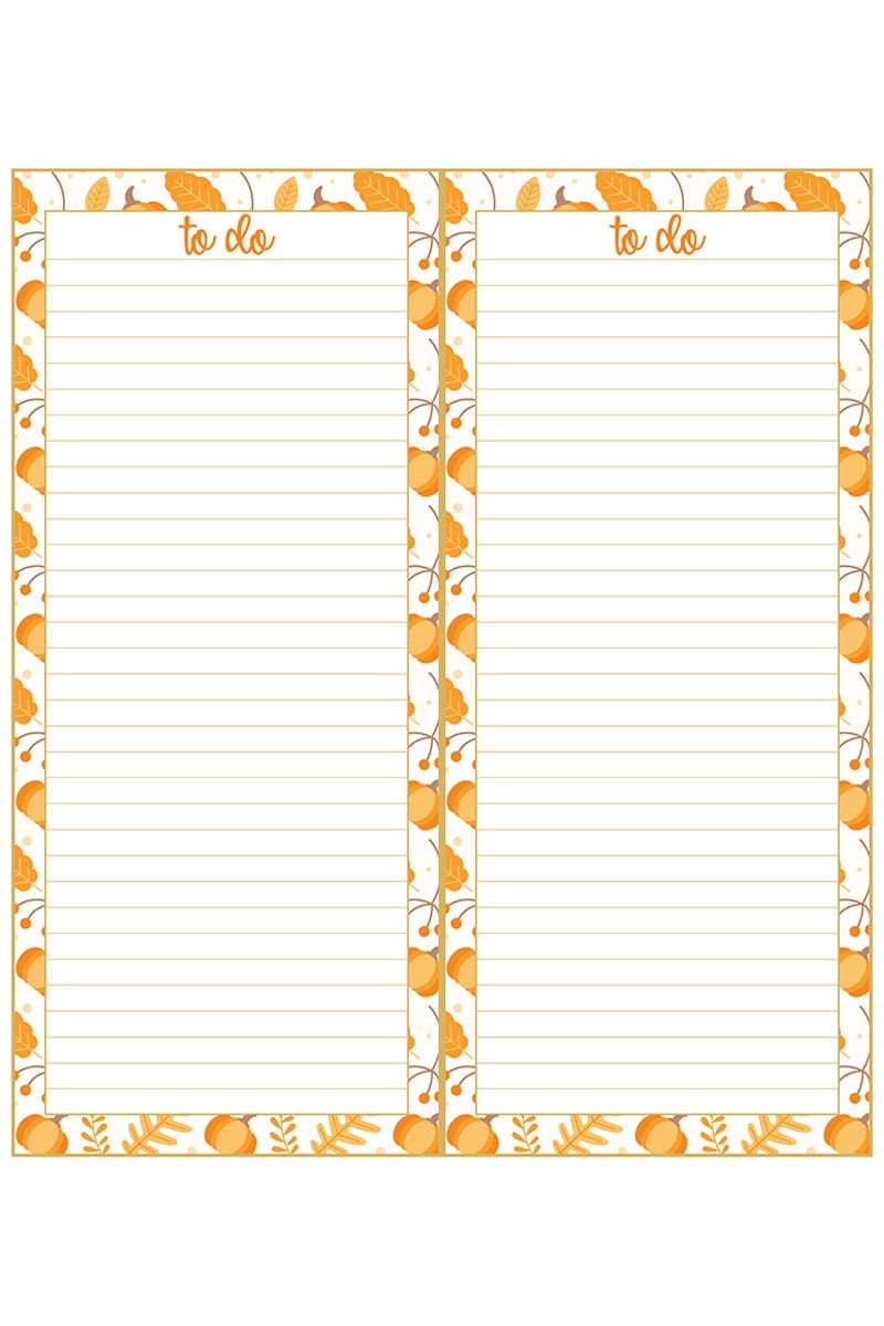 Fall To Do List Printable