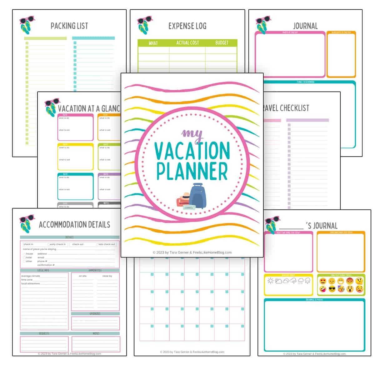 Trip Planner Free Printable