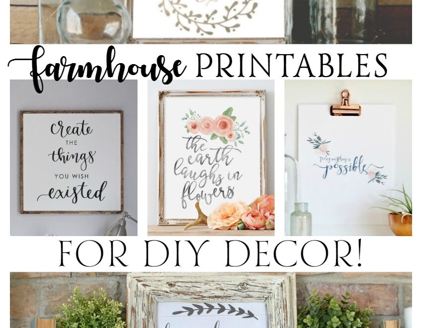 Free Farmhouse Printables For DIY Decor Rustic Reclaimed Designs A Blog By Briar Rose