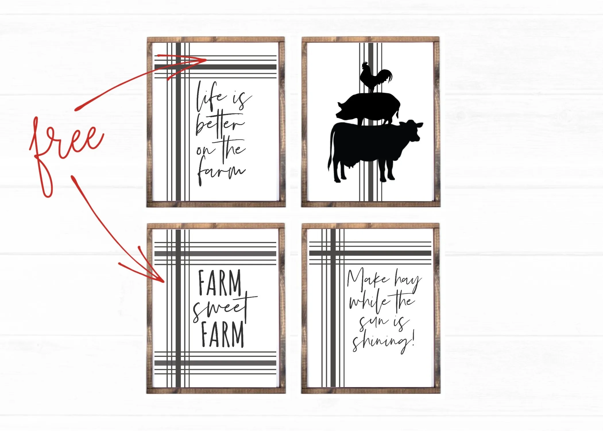 Make Your Own Printable Farmhouse Sign