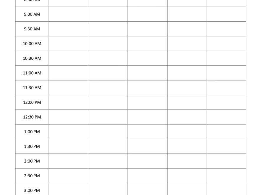 FREE Homeschool Schedule Template Editable And Printable