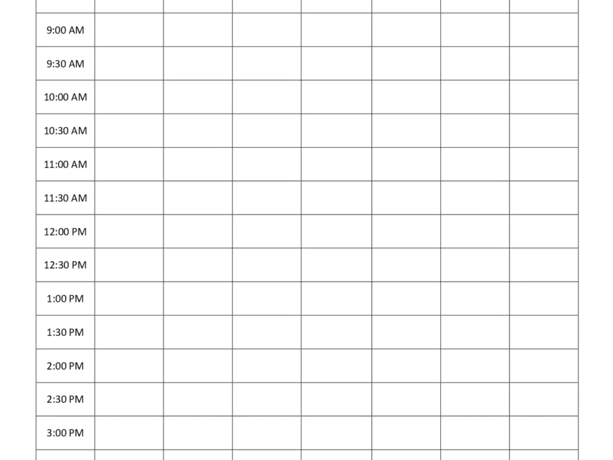 FREE Homeschool Schedule Template Editable And Printable