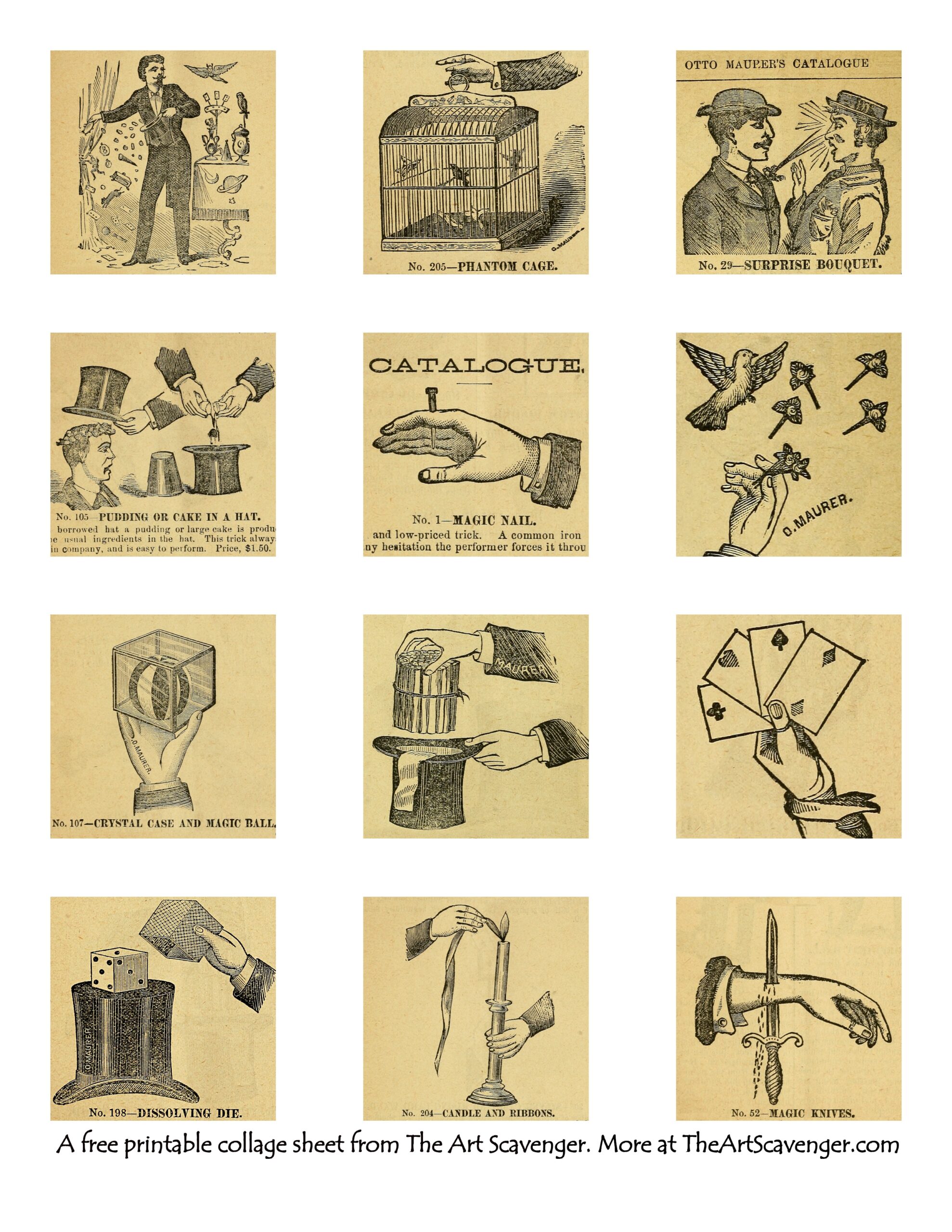 Free Magic Props Printables Victorian Vintage Ephemera From Otto Maurer s Catalogue The Art Scavenger Free Magic Props Printables Victorian Vintage Ephemera From Otto Maurer s Catalogue The Art Scavenger