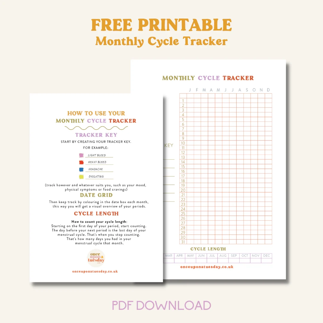 Menstrual Cycle Chart Printable