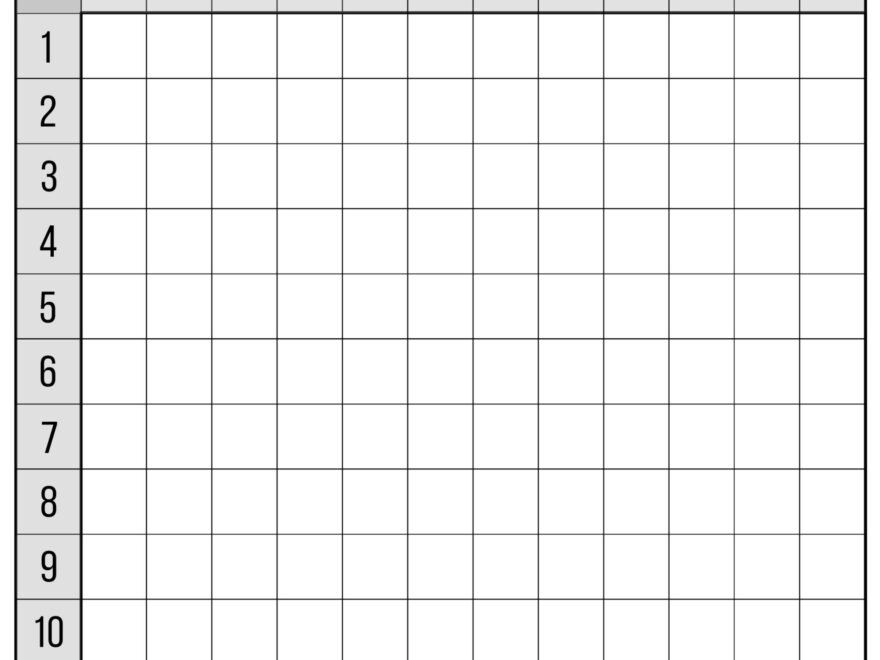 Free Multiplication Chart Printable Paper Trail Design