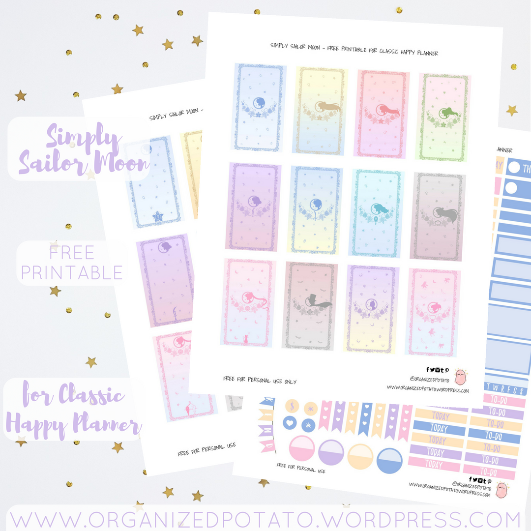 Free Printable Sailor Moon Planner