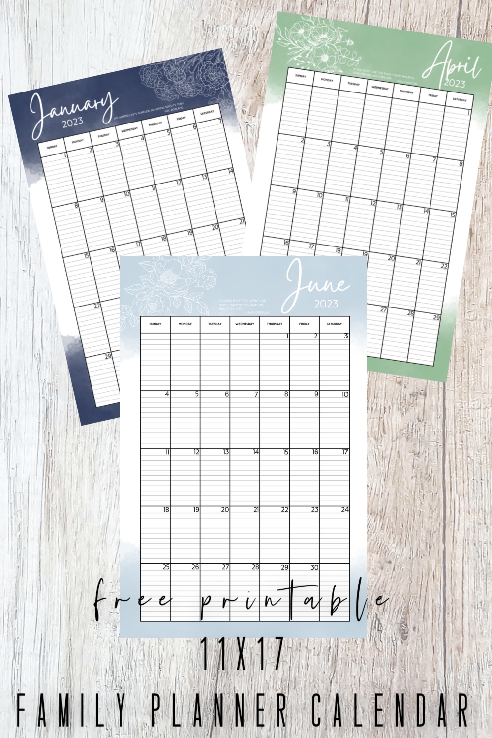 Free Printable Family Planner