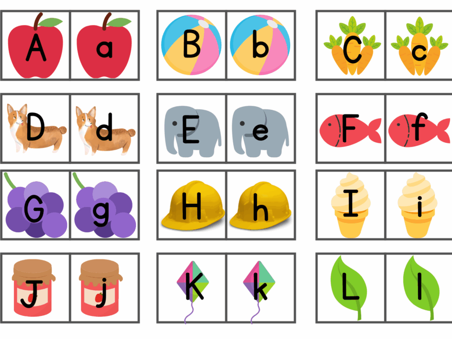 Free Printable ABC Memory Matching Game LovingHomeschool