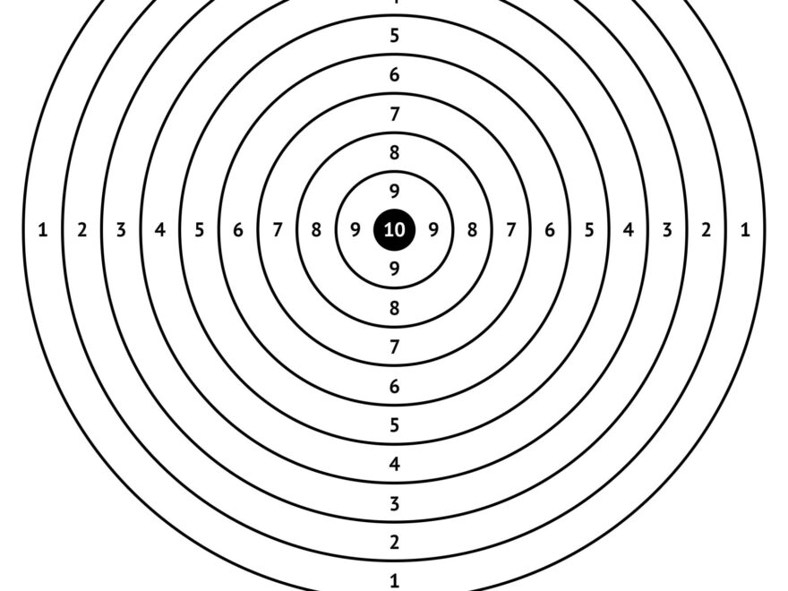 Free Printable Air Rifle Targets A4 17cm 14cm The Airgun Centre