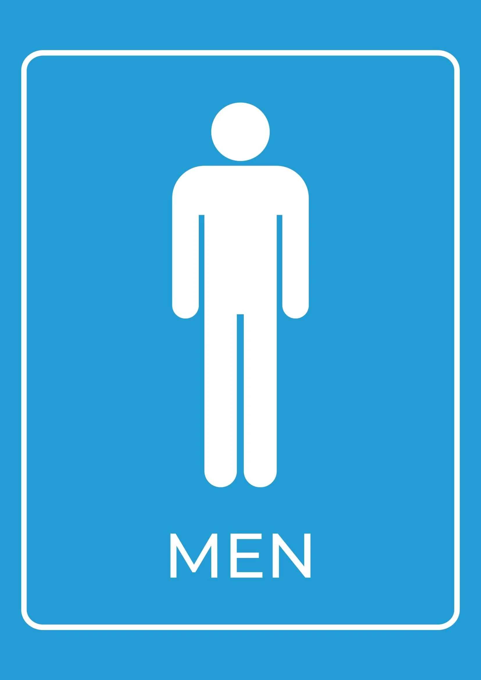 Men Restroom Signs Printable