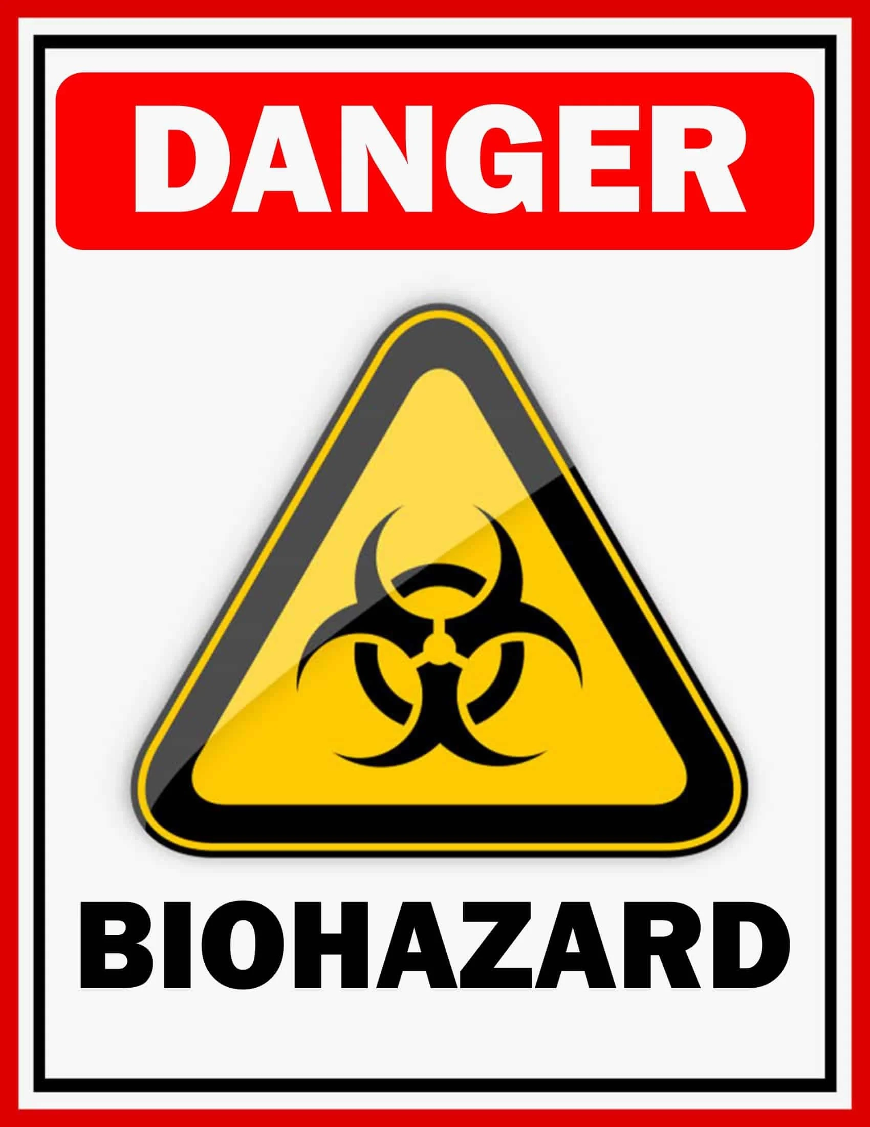 Free Printable Biohazard Sign Templates PNG PDF Colors Labels