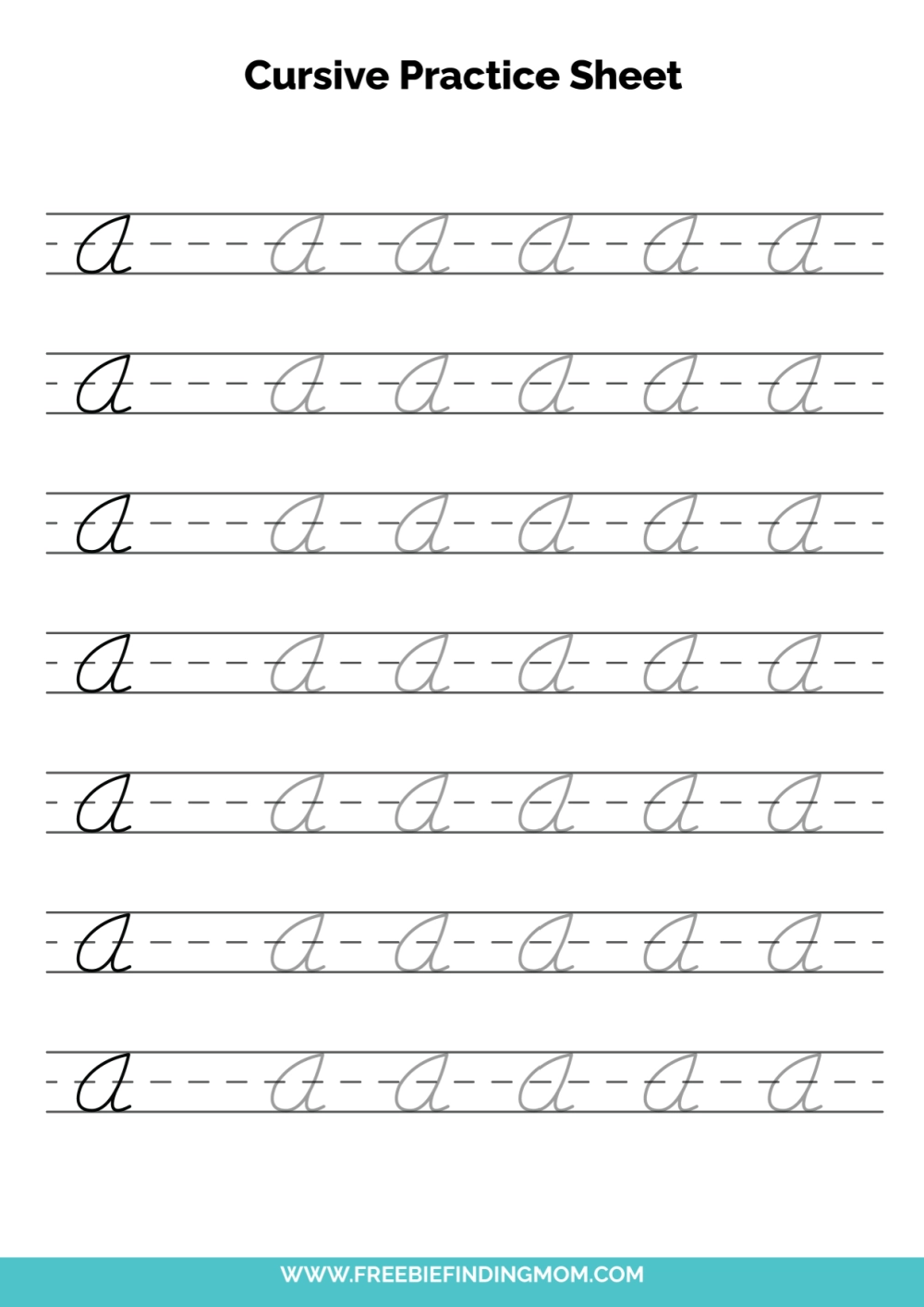 Handwriting Practice Sheets Free Printable