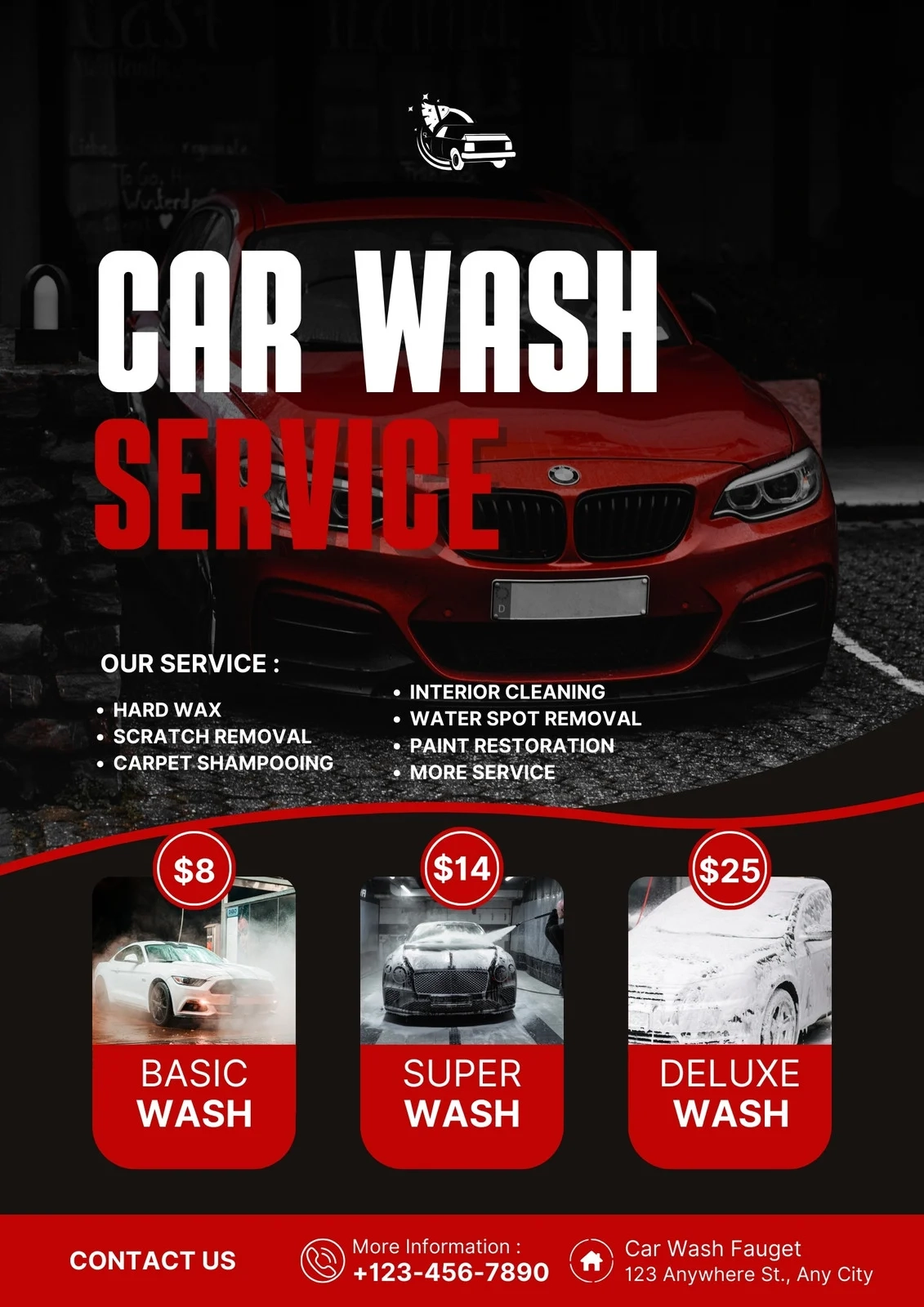 Printable Car Wash Signs