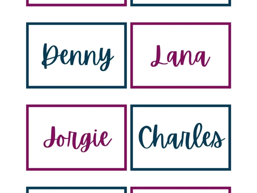 Free Printable Customizable Name Tag Templates Canva
