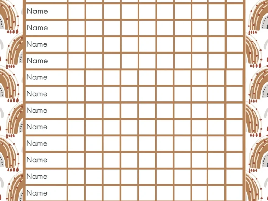 Free Printable Customizable Reward Chart Poster Templates Canva