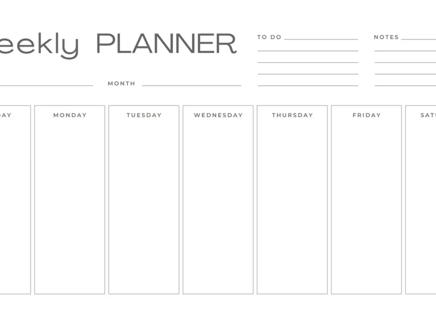 Free Printable Customizable Weekly Calendar Templates Canva