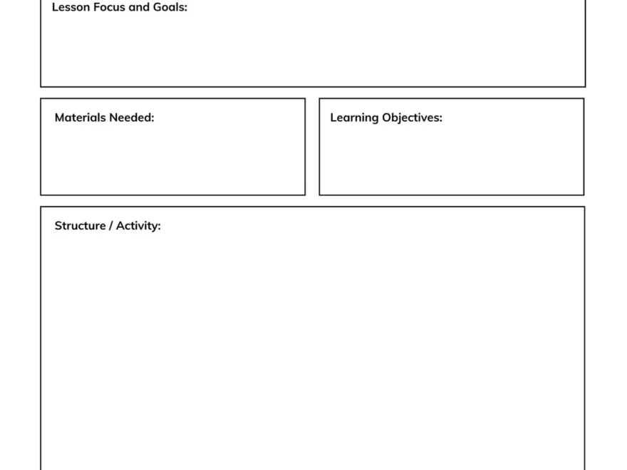 Free Printable Customizable Weekly Lesson Plan Templates Canva
