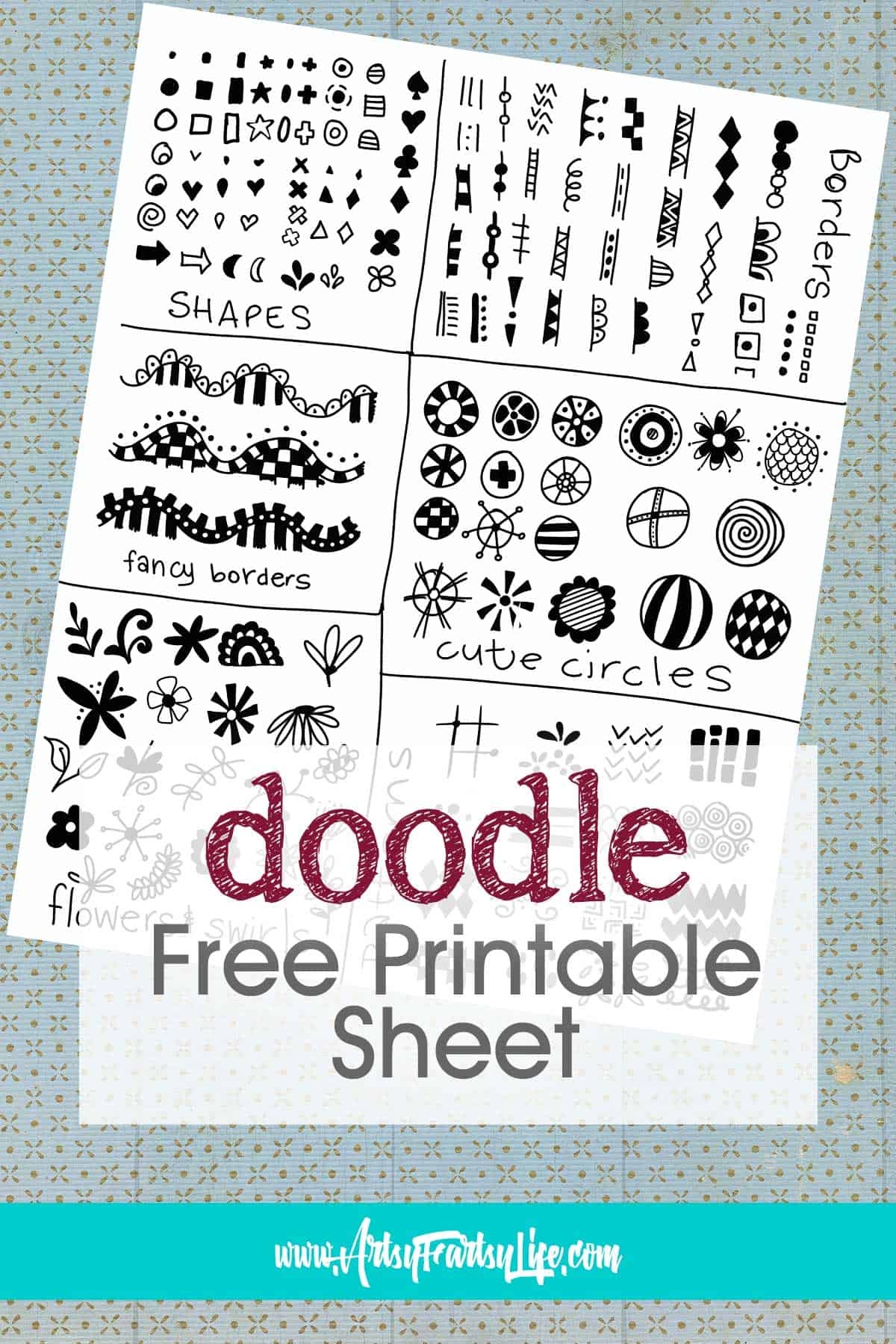 Printable Doodle Sheets Printable Doodle Sheets
