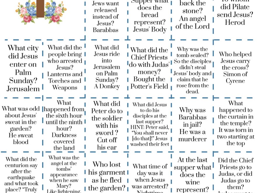 Free Printable Easter Trivia But First We Craft