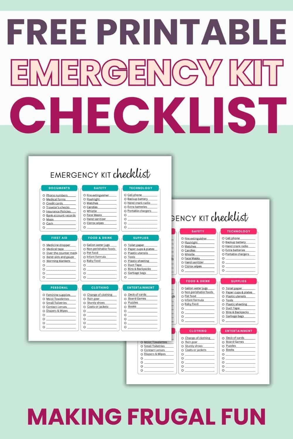 Printable List Emergency Preperation Books Printable List Emergency Preperation Books