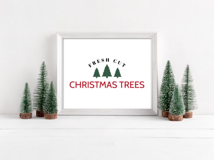Free Printable Farmhouse Christmas Signs