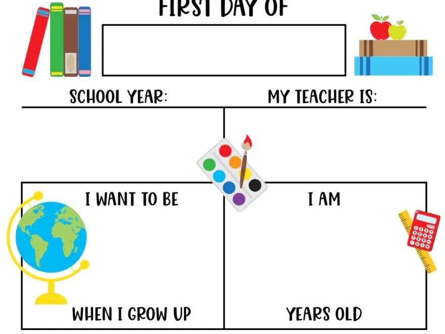 Free Printable First Day Of School Photo Sign The Party Darling