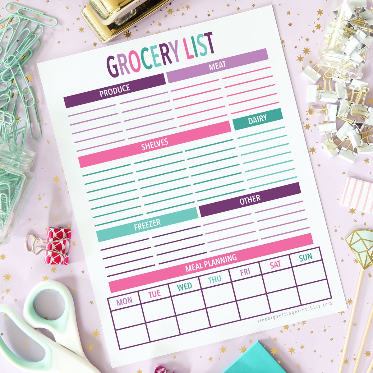 Free Printable Grocery List To Save You Time And Money